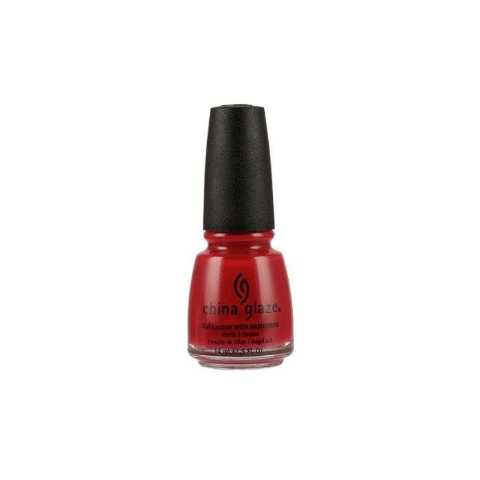 0.5-ounce nail polish bottle of China Glaze Nail Lacquer collection with Salsa color variation