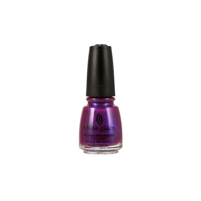 0.5-ounce size of a Nail polish bottle from China Glaze in Reggae To Riches variant with label text