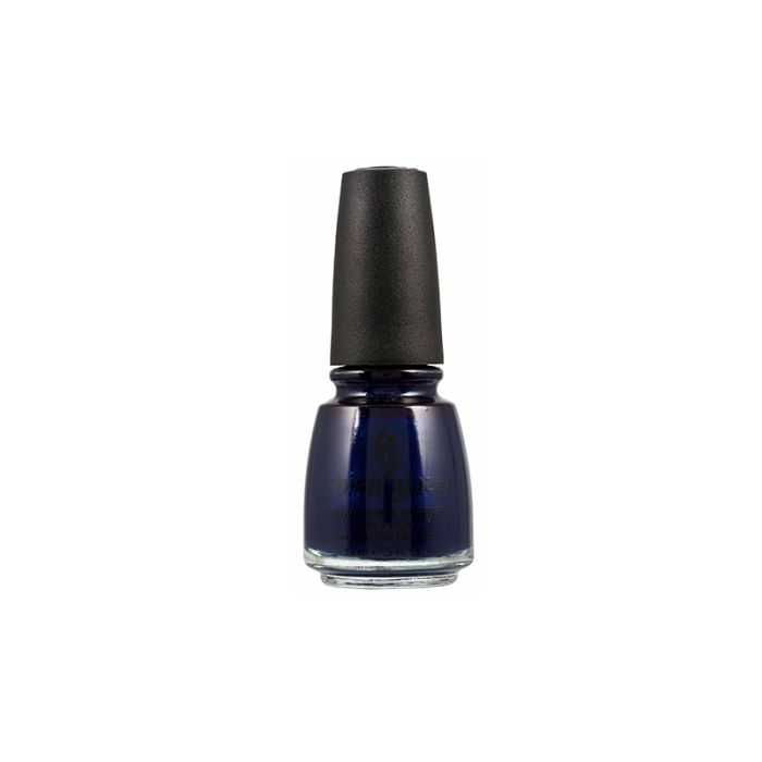 Capped nail polish bottle of China Glaze with Born to rule shade in a 0.5-ounce bottle 
