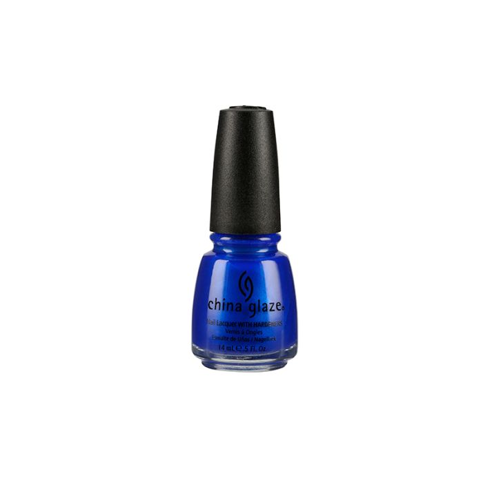 Blue color of a nail polish bottle from China Glaze Nail Lacquer collection in Frostbite color variant