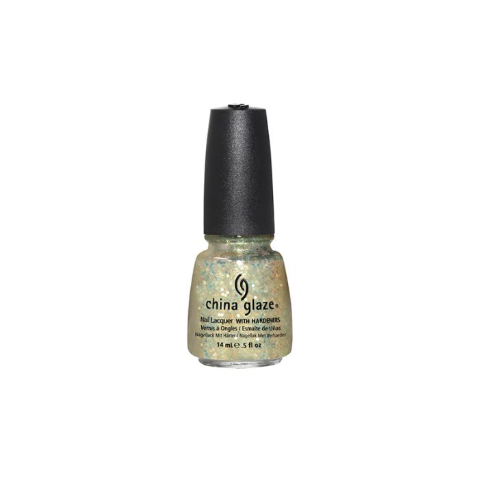 Front face of a capped bottle of China Glaze Nail Lacquer in Make A Spectacle color shade