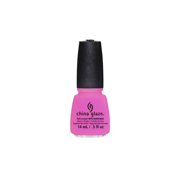 Expansive view of nail lacquer container in Bottoms up variant from China Glaze