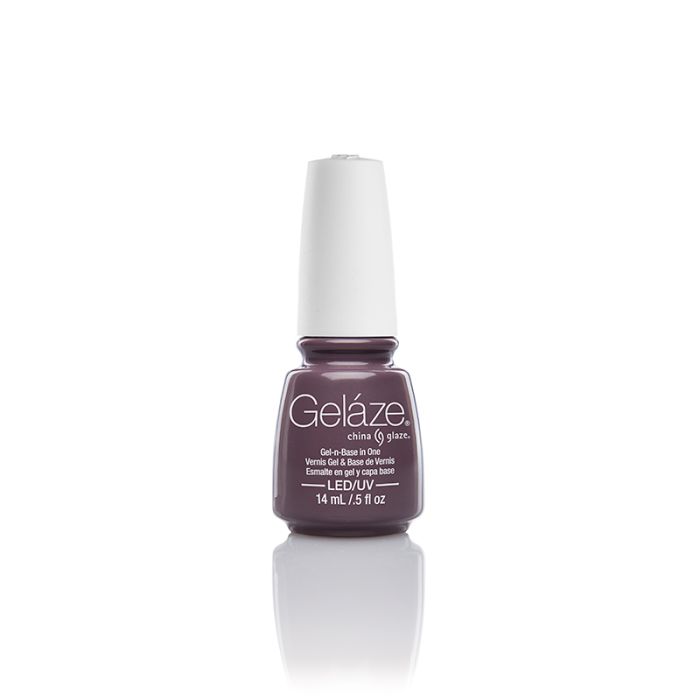 Gelaze China Glaze nail base coat with Below Deck color variant in facing forward position