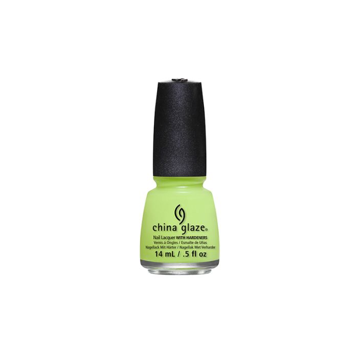 Chic green nail polish bottle from China Glaze Nail Lacquer Collection with Grass Is Lime Greener  color variant