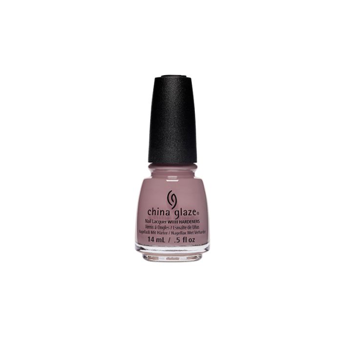 Frontage of 0.5-ounce Capped China Glaze Nail Lacquer with Head To Taupe color variant