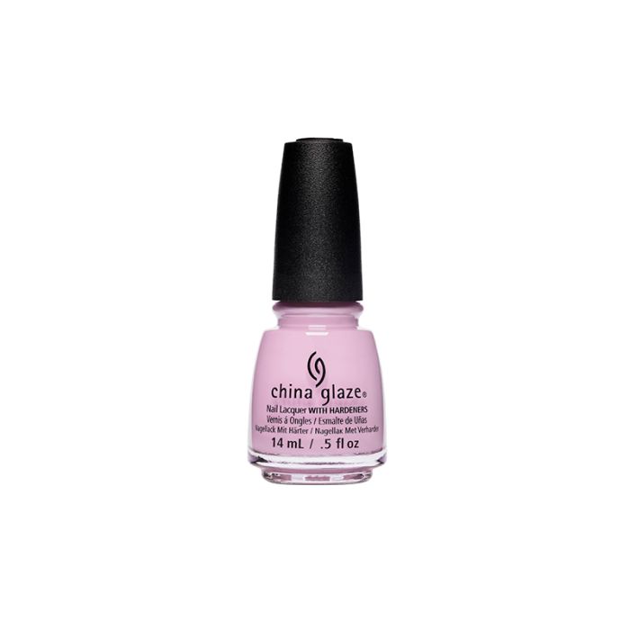 Pale pink nail polish bottle from China Glaze Nail Lacquer collection with Are You Orchid-ing Me? color variant
