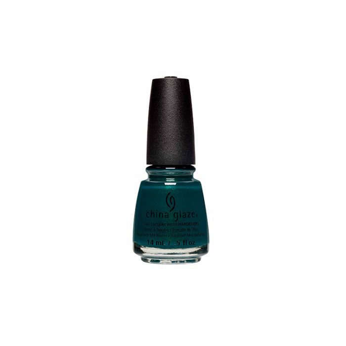 0.5-ounce China Glaze Nail Lacquer in Baroque Jungle shade color shade in face forward angle