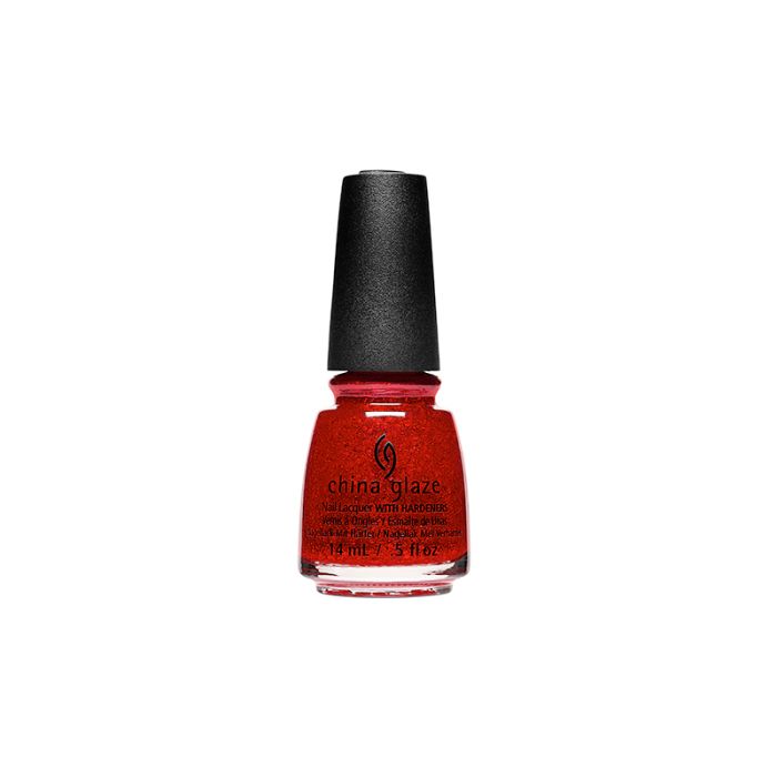 Front view of 0.5-ounce bottle of China Glaze Nail Lacquer in Sparkle On variant