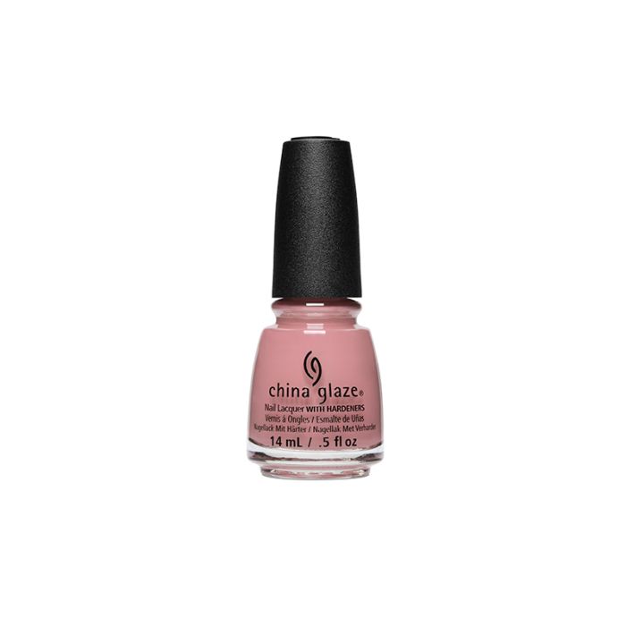 Front view of China Glaze nail polish in Low-maintenance variant with 0.5-ounce bottle