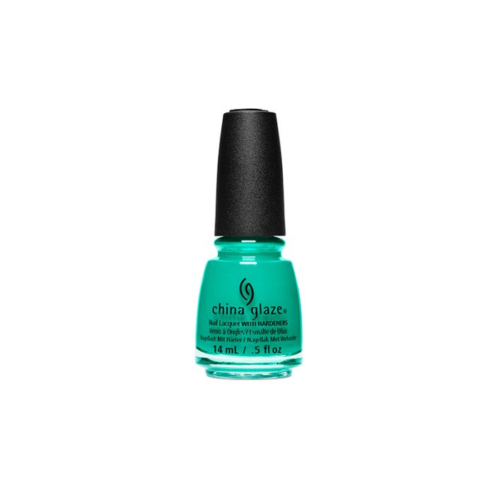 Front view of 0.5-ounce nail polish bottle in Activewear don't care variant from China Glaze Nail Lacquer collection