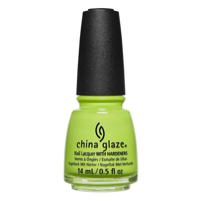 A China Glaze Nail Lacquer, ONCE A WITCH, ALWAYS A WITCH Lime Green bottle 