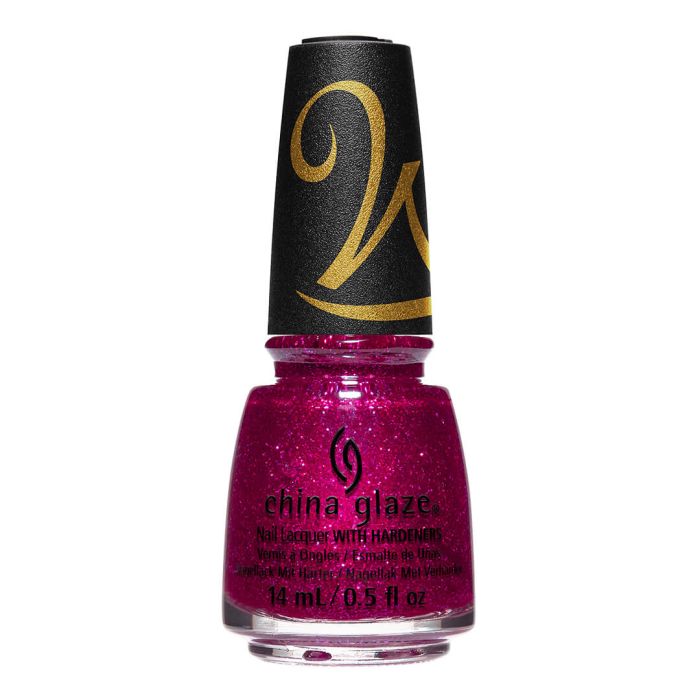 For The Dreamers Nail Lacquer Bottle with this rich and glittery burgundy, China Glaze's Holiday Collection "CG x Wonka."