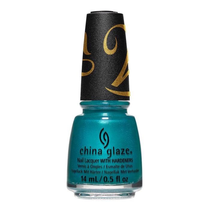 Noodle Nail Lacquer Bottle, this mood-brightening teal shimmer will inspire you to never lose your spark from China Glaze's Holiday Collection "Wonka."