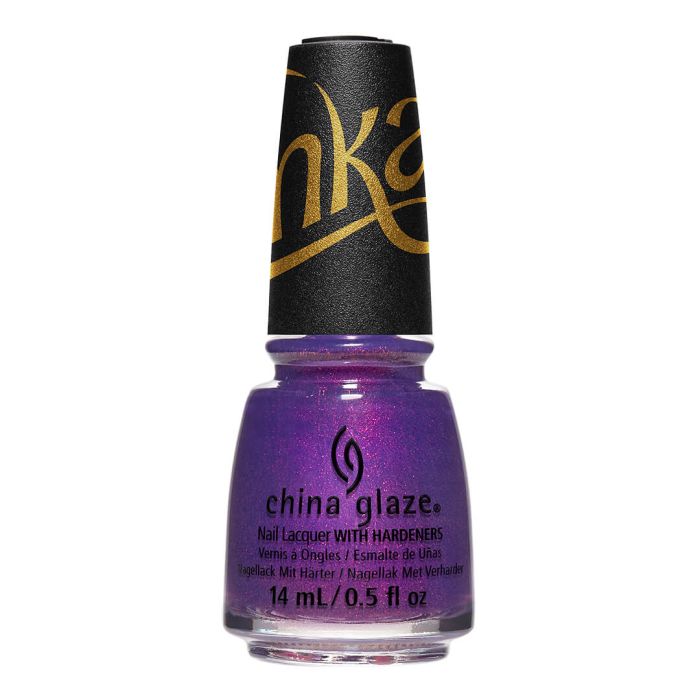 Pure Imagination Nail Lacquer Bottle, magical purple shimmer from China Glaze's Holiday Collection "Wonka."