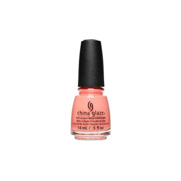 14ml Pink nail polish bottle from China Glaze in I Just Cant-loupe color variant