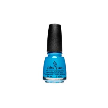 0.5-ounce aqua blue nail polish bottle from China Glaze in I Truly Azure You color variant