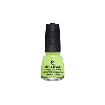 Chic green nail polish bottle from China Glaze Nail Lacquer Collection with Grass Is Lime Greener  color variant