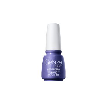Front view of a 0.5-ounce China Glaze - Gelaze Nail colorant gel bottle  in a What A Pansy color shade