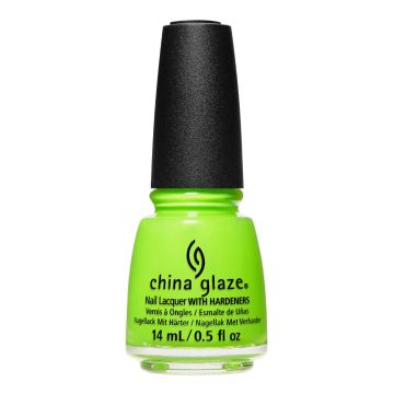 A display of China Glaze, Frozen in Lime nail lacquer 
 