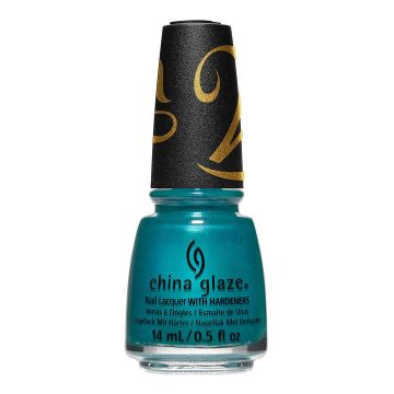 Noodle Nail Lacquer Bottle, this mood-brightening teal shimmer will inspire you to never lose your spark from China Glaze's Holiday Collection 