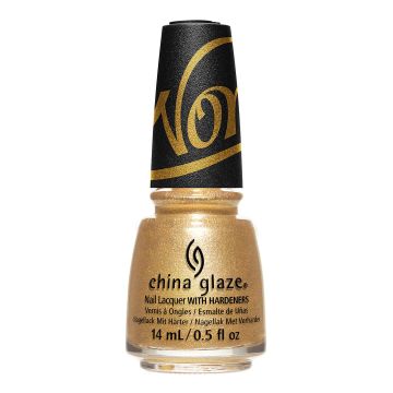 Wonka Nail Lacquer Bottle is a glittering ode to the greatest Wonka story ever gold from China Glaze's Holiday Collection 