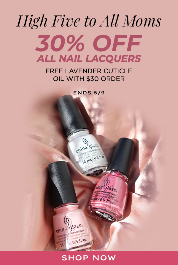 China Glaze Mother's Day Promotion Banner